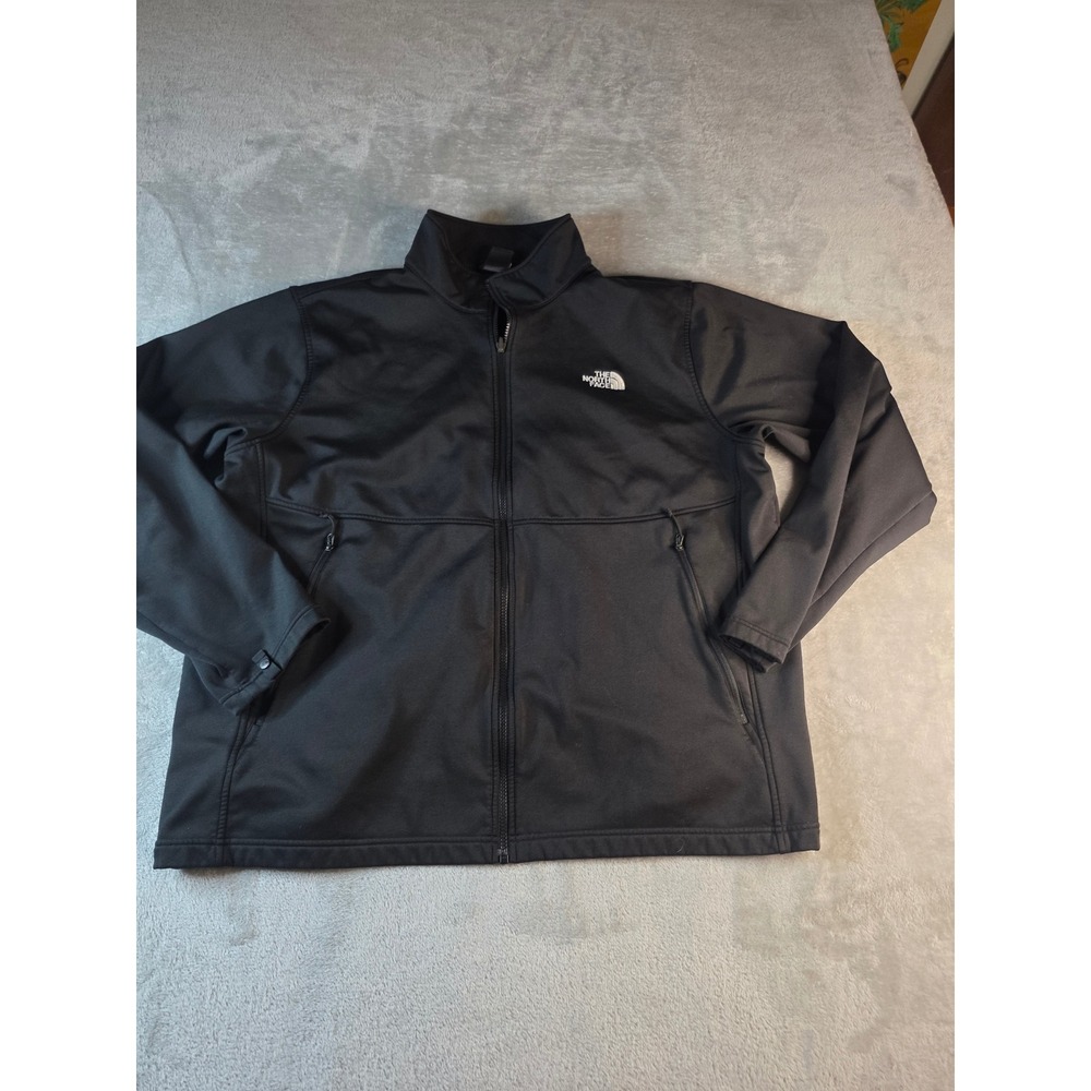 The North Face Jacket Mens XXL Black Apex Bionic Softshell Full Zip Windproof